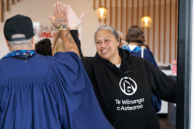 Photo from Ceremony 6 of the TWoA Tāmaki Makaurau 2025 Graduations (May 2025) held at the Mangere Arts Centre in Auckland, New Zealand on Wednesday, 28 May, 2025. Photo by Mike Walen / KeyImagery Photography. Copyright: © 2025 Te Wānanga o Aotearoa.