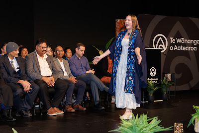 Photo from Ceremony 1 of the TWoA Tāmaki Makaurau 2025 Graduations (May 2025) held at the Mangere Arts Centre in Auckland, New Zealand on Monday, 26 May, 2025. Photo by Mike Walen / KeyImagery Photography. Copyright: © 2025 Te Wānanga o Aotearoa.