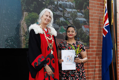 Photo from the HCC NZ Citizenship Ceremony (Afternoon) held in The Atrium, Wintec/Te Pukenga, Hamilton, Waikato, New Zealand at 3:30pm on Monday, 12 February, 2024. Photo: Mike Walen / KeyImagery Photography. Copyright: © Hamilton City Council.