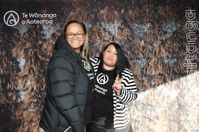 Booth photo from the TWoA Waiariki 2023 Graduations (Waiwhero), held at Te Puia, Rotorua, Bay of Plenty, New Zealand on Friday, 12 May, 2023. Photo: Instabooth by KeyImagery. Copyright: © Te Wānanga o Aotearoa.