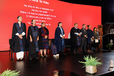 Photo from Ceremony 6 of the TWoA Tāmaki Makaurau 2025 Graduations (May 2025) held at the Mangere Arts Centre in Auckland, New Zealand on Wednesday, 28 May, 2025. Photo by Mike Walen / KeyImagery Photography. Copyright: © 2025 Te Wānanga o Aotearoa.
