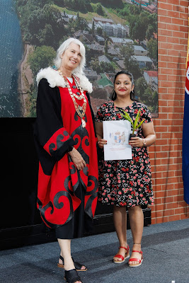 Photo from the HCC NZ Citizenship Ceremony (Afternoon) held in The Atrium, Wintec/Te Pukenga, Hamilton, Waikato, New Zealand at 3:30pm on Monday, 12 February, 2024. Photo: Mike Walen / KeyImagery Photography. Copyright: © Hamilton City Council.