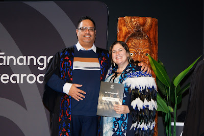Photo from Ceremony 6 of the TWoA Tāmaki Makaurau 2025 Graduations (May 2025) held at the Mangere Arts Centre in Auckland, New Zealand on Wednesday, 28 May, 2025. Photo by Mike Walen / KeyImagery Photography. Copyright: © 2025 Te Wānanga o Aotearoa.