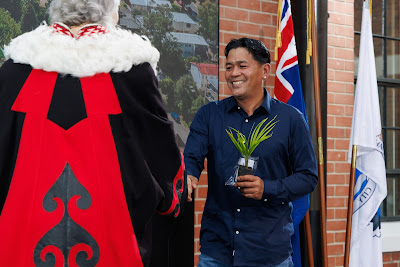 Photo from the HCC NZ Citizenship Ceremony (Afternoon) held in The Atrium, Wintec/Te Pukenga, Hamilton, Waikato, New Zealand at 3:30pm on Monday, 12 February, 2024. Photo: Mike Walen / KeyImagery Photography. Copyright: © Hamilton City Council.