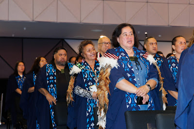 Photo from Ceremony 6 of the TWoA Tāmaki Makaurau 2025 Graduations (May 2025) held at the Mangere Arts Centre in Auckland, New Zealand on Wednesday, 28 May, 2025. Photo by Mike Walen / KeyImagery Photography. Copyright: © 2025 Te Wānanga o Aotearoa.
