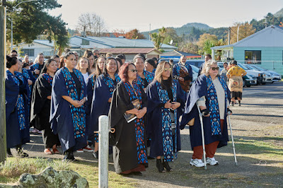 Photo from the TWoA Waiariki 2021 Graduations (Kawarau), held at Rautahi Marae117 Onslow Street, Bay of Plenty, New Zealand. Taken: Friday 21 May 2021. Photo: Alick Saunders for KeyImagery Photography. Copyright: © Te Wananga o Aotearoa.