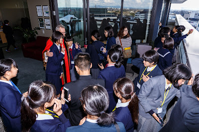 Photo from the Saitama Schools' Visit to Hamilton City Council, Hamilton, New Zealand. Taken: Tuesday, 7 August 2018. Photography: Mike Walen / KeyImagery Photography. Copyright: © Hamilton City Council