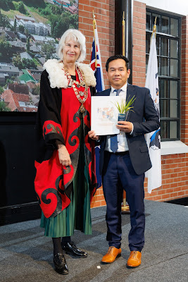 Photo from the HCC NZ Citizenship Ceremony 2 (Afternoon) held at The Atrium, Wintec/Te Pukenga, Hamilton, Waikato, New Zealand at 3:30pm on Monday, 17 June, 2024. Photo: Mike Walen / KeyImagery Photography. Copyright: © Hamilton City Council.