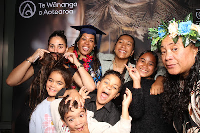 Booth photo from Ceremony 2 of the TWoA Tāmaki Makaurau 2025 Graduations (March 2025) held at the Mangere Arts Centre in Auckland, New Zealand on Wednesday, 12 March, 2025. Photo: InstaBooth by KeyImagery Photography. Copyright: © 2025 Te Wānanga o Aotearoa.