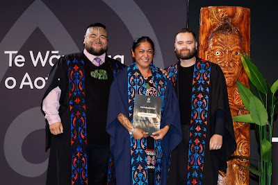 Photo from Ceremony 2 of the TWoA Tāmaki Makaurau 2025 Graduations (May 2025) held at the Mangere Arts Centre in Auckland, New Zealand on Monday, 26 May, 2025. Photo by Mike Walen / KeyImagery Photography. Copyright: © 2025 Te Wānanga o Aotearoa.