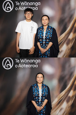 Booth photo from Ceremony 1 of the TWoA Tāmaki Makaurau 2025 Graduations (November Ceremonies) held at Church Unlimited, Glendene, Auckland, New Zealand at 12pm on Tuesday, 11 November, 2025. Photography by InstaBooth / KeyImagery Photography. Copyright: © 2025 Te Wānanga o Aotearoa.