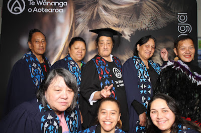 Booth photo from the TWoA Waiariki 2024 Graduations (Kawerau), held at Rautahi Marae, Kawerau, Bay of Plenty, New Zealand on Friday, 17 May, 2023. Photo: InstaBooth by KeyImagery Photography. Copyright: © Te Wānanga o Aotearoa.