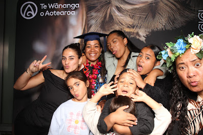Booth photo from Ceremony 2 of the TWoA Tāmaki Makaurau 2025 Graduations (March 2025) held at the Mangere Arts Centre in Auckland, New Zealand on Wednesday, 12 March, 2025. Photo: InstaBooth by KeyImagery Photography. Copyright: © 2025 Te Wānanga o Aotearoa.