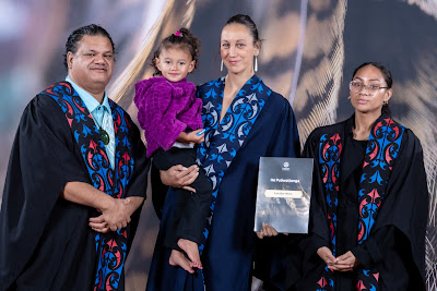 Photo from the TWoA Te Tai Tokerau 2024 Graduation (Kaitaia), held at Te Ahu in Kaitaia, Northland, New Zealand on Wednesday, 8 May, 2024. Photo by Alick Saunders for KeyImagery Photography. Copyright: © Te Wānanga o Aotearoa.