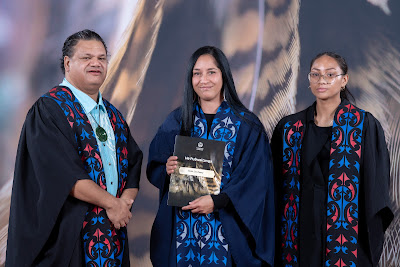 Photo from the TWoA Te Tai Tokerau 2024 Graduation (Kaitaia), held at Te Ahu in Kaitaia, Northland, New Zealand on Wednesday, 8 May, 2024. Photo by Alick Saunders for KeyImagery Photography. Copyright: © Te Wānanga o Aotearoa.