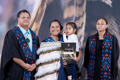 Photo from the TWoA Te Tai Tokerau 2024 Graduation (Kaitaia), held at Te Ahu in Kaitaia, Northland, New Zealand on Wednesday, 8 May, 2024. Photo by Alick Saunders for KeyImagery Photography. Copyright: © Te Wānanga o Aotearoa.