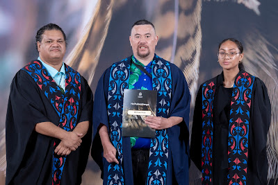 Photo from the TWoA Te Tai Tokerau 2024 Graduation (Kaitaia), held at Te Ahu in Kaitaia, Northland, New Zealand on Wednesday, 8 May, 2024. Photo by Alick Saunders for KeyImagery Photography. Copyright: © Te Wānanga o Aotearoa.