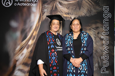 Booth photo from the TWoA Waiariki 2024 Graduations (Kawerau), held at Rautahi Marae, Kawerau, Bay of Plenty, New Zealand on Friday, 17 May, 2023. Photo: InstaBooth by KeyImagery Photography. Copyright: © Te Wānanga o Aotearoa.