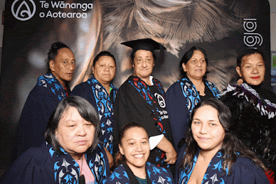 Booth photo from the TWoA Waiariki 2024 Graduations (Kawerau), held at Rautahi Marae, Kawerau, Bay of Plenty, New Zealand on Friday, 17 May, 2023. Photo: InstaBooth by KeyImagery Photography. Copyright: © Te Wānanga o Aotearoa.