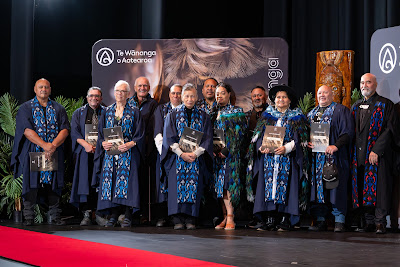 Photo from the TWoA Whirikoka 2024 Graduation (Gisborne), held at the War Memorial Theatre, Gisborne, East Coast, New Zealand on Wednesday, 16 April, 2025. Photo by Alick Saunders for KeyImagery Photography. Copyright: © 2025 Te Wānanga o Aotearoa.
