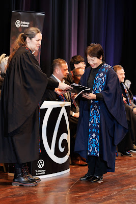 Photo from the TWoA Tāmaki Makaurau 2023 Graduations (Ceremony 2 @ 3pm), held at the Due Drop Events Centre, Manukau, Auckland, New Zealand on Wednesday, 7 June, 2023. Photo: Mike Walen / KeyImagery Photography. Copyright: © Te Wānanga o Aotearoa.