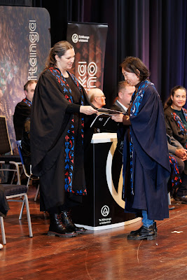 Photo from the TWoA Tāmaki Makaurau 2023 Graduations (Ceremony 2 @ 3pm), held at the Due Drop Events Centre, Manukau, Auckland, New Zealand on Wednesday, 7 June, 2023. Photo: Mike Walen / KeyImagery Photography. Copyright: © Te Wānanga o Aotearoa.