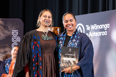 Photo from the TWoA Whirikoka 2024 Graduation (Gisborne), held at the War Memorial Theatre, Gisborne, East Coast, New Zealand on Wednesday, 16 April, 2025. Photo by Alick Saunders for KeyImagery Photography. Copyright: © 2025 Te Wānanga o Aotearoa.