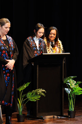 Photo from the TWoA Tāmaki Makaurau 2023 Graduations (Ceremony 2 @ 3pm), held at the Due Drop Events Centre, Manukau, Auckland, New Zealand on Wednesday, 7 June, 2023. Photo: Mike Walen / KeyImagery Photography. Copyright: © Te Wānanga o Aotearoa.