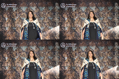 Booth photo from the TWoA Waiariki 2023 Graduations (Waiwhero), held at Te Puia, Rotorua, Bay of Plenty, New Zealand on Friday, 12 May, 2023. Photo: Instabooth by KeyImagery. Copyright: © Te Wānanga o Aotearoa.
