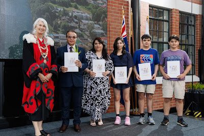 Photo from the HCC NZ Citizenship Ceremony (Afternoon) held in The Atrium, Wintec/Te Pukenga, Hamilton, Waikato, New Zealand at 3:30pm on Monday, 12 February, 2024. Photo: Mike Walen / KeyImagery Photography. Copyright: © Hamilton City Council.