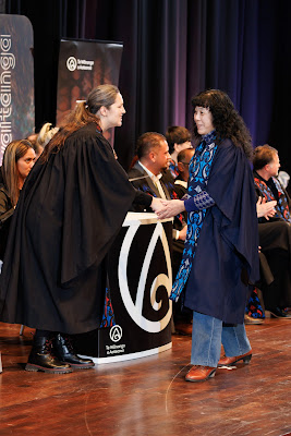 Photo from the TWoA Tāmaki Makaurau 2023 Graduations (Ceremony 2 @ 3pm), held at the Due Drop Events Centre, Manukau, Auckland, New Zealand on Wednesday, 7 June, 2023. Photo: Mike Walen / KeyImagery Photography. Copyright: © Te Wānanga o Aotearoa.