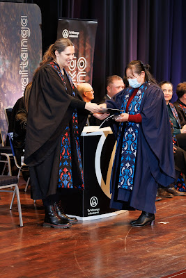 Photo from the TWoA Tāmaki Makaurau 2023 Graduations (Ceremony 2 @ 3pm), held at the Due Drop Events Centre, Manukau, Auckland, New Zealand on Wednesday, 7 June, 2023. Photo: Mike Walen / KeyImagery Photography. Copyright: © Te Wānanga o Aotearoa.