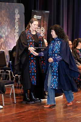 Photo from the TWoA Tāmaki Makaurau 2023 Graduations (Ceremony 2 @ 3pm), held at the Due Drop Events Centre, Manukau, Auckland, New Zealand on Wednesday, 7 June, 2023. Photo: Mike Walen / KeyImagery Photography. Copyright: © Te Wānanga o Aotearoa.