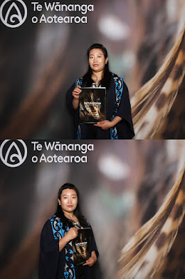 Booth photo from Ceremony 1 of the TWoA Tāmaki Makaurau 2025 Graduations (November Ceremonies) held at Church Unlimited, Glendene, Auckland, New Zealand at 12pm on Tuesday, 11 November, 2025. Photography by InstaBooth / KeyImagery Photography. Copyright: © 2025 Te Wānanga o Aotearoa.