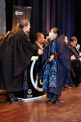 Photo from the TWoA Tāmaki Makaurau 2023 Graduations (Ceremony 2 @ 3pm), held at the Due Drop Events Centre, Manukau, Auckland, New Zealand on Wednesday, 7 June, 2023. Photo: Mike Walen / KeyImagery Photography. Copyright: © Te Wānanga o Aotearoa.