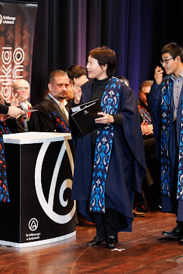 Photo from the TWoA Tāmaki Makaurau 2023 Graduations (Ceremony 2 @ 3pm), held at the Due Drop Events Centre, Manukau, Auckland, New Zealand on Wednesday, 7 June, 2023. Photo: Mike Walen / KeyImagery Photography. Copyright: © Te Wānanga o Aotearoa.