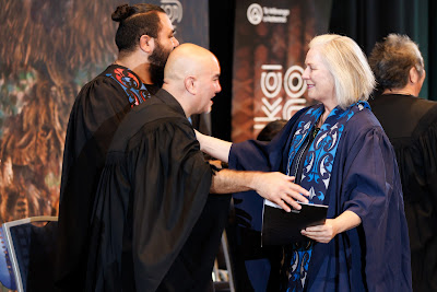 Photo from the TWoA Tāmaki Makaurau 2023 Graduations (Ceremony 5 @ 3pm), held at the Due Drop Events Centre, Manukau, Auckland, New Zealand on Thursday, 8 June, 2023. Photo: Mike Walen / KeyImagery Photography. Copyright: © Te Wānanga o Aotearoa.