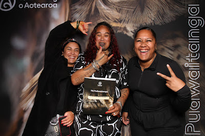 Photo from the TWoA Waiariki 2025 Graduation (Ōpōtiki) held at the De Luxe Theatre in Ōpōtiki, Bay of Plenty, New Zealand on Friday, 23 May, 2025. Photo: InstaBooth by KeyImagery Photography. Copyright: © 2025 Te Wānanga o Aotearoa.