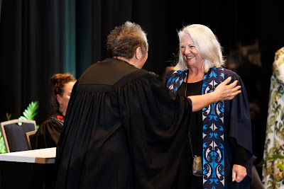Photo from the TWoA Tāmaki Makaurau 2023 Graduations (Ceremony 5 @ 3pm), held at the Due Drop Events Centre, Manukau, Auckland, New Zealand on Thursday, 8 June, 2023. Photo: Mike Walen / KeyImagery Photography. Copyright: © Te Wānanga o Aotearoa.