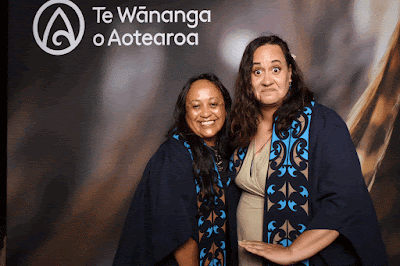 Booth photo from Ceremony 1 of the TWoA Tāmaki Makaurau 2025 Graduations (November Ceremonies) held at Church Unlimited, Glendene, Auckland, New Zealand at 12pm on Tuesday, 11 November, 2025. Photography by InstaBooth / KeyImagery Photography. Copyright: © 2025 Te Wānanga o Aotearoa.