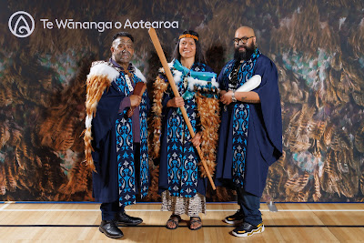 Studio photo from the TWoA Tainui 2023 Graduations (Ceremony 2 - Wednesday Afternoon), held at Hamilton Boys High School, Hamilton, Waikato, New Zealand on Wednesday, 19 April 2023. Photo: Mike Walen / KeyImagery Photography. Copyright: © Te Wananga o Aotearoa.
