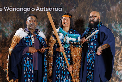Studio photo from the TWoA Tainui 2023 Graduations (Ceremony 2 - Wednesday Afternoon), held at Hamilton Boys High School, Hamilton, Waikato, New Zealand on Wednesday, 19 April 2023. Photo: Mike Walen / KeyImagery Photography. Copyright: © Te Wananga o Aotearoa.