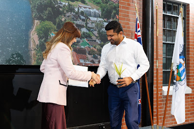 Photo from the HCC NZ Citizenship Ceremony 1 (Morning) held at The Atrium, Wintec/Te Pukenga, Hamilton, Waikato, New Zealand at 10:00am on Monday, 12 August, 2024. Photo: Mike Walen / KeyImagery Photography. Copyright: © Hamilton City Council.