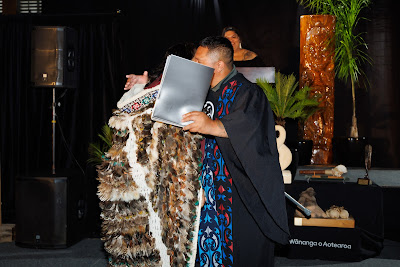 Ceremony photo from the TWoA Tainui 2023 Graduations (Ceremony 2 - Wednesday Afternoon), held at Hamilton Boys High School, Hamilton, Waikato, New Zealand on Wednesday, 19 April 2023. Photo: Mike Walen / KeyImagery Photography. Copyright: © Te Wananga o Aotearoa.