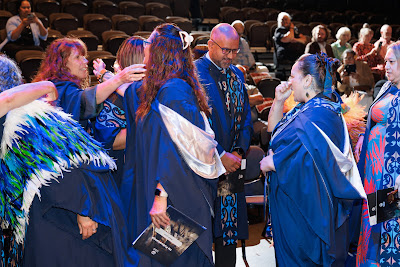 Photo from Ceremony 1 of the TWoA Tāmaki Makaurau 2025 Graduations (March 2025) held at the Mangere Arts Centre in Auckland, New Zealand on Wednesday, 12 March, 2025. Photo by Mike Walen / KeyImagery Photography. Copyright: © 2025 Te Wānanga o Aotearoa.