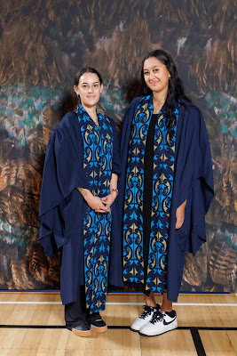 Studio photo from the TWoA Tainui 2023 Graduations (Ceremony 2 - Wednesday Afternoon), held at Hamilton Boys High School, Hamilton, Waikato, New Zealand on Wednesday, 19 April 2023. Photo: Mike Walen / KeyImagery Photography. Copyright: © Te Wananga o Aotearoa.
