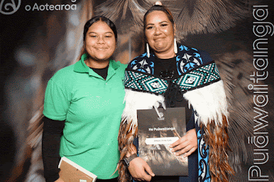 Photo from the TWoA Waiariki 2025 Graduation (Ōpōtiki) held at the De Luxe Theatre in Ōpōtiki, Bay of Plenty, New Zealand on Friday, 23 May, 2025. Photo: InstaBooth by KeyImagery Photography. Copyright: © 2025 Te Wānanga o Aotearoa.