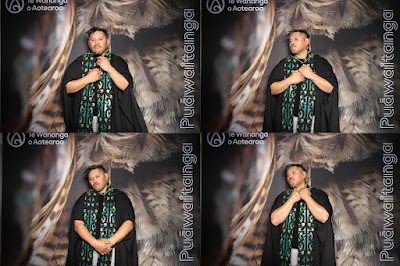 Booth photo from the TWoA Tainui 2025 Graduations (Ceremony 3 @ 10am) held at Claudelands Event Centre in Hamilton, Waikato, New Zealand on Wednesday, 30 April, 2025. Photography by InstaBooth / KeyImagery Photography. Copyright: © 2025 Te Wānanga o Aotearoa.