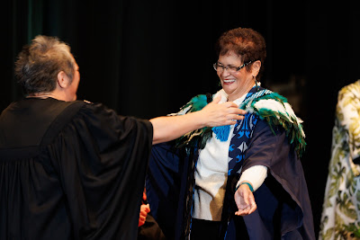 Photo from the TWoA Tāmaki Makaurau 2023 Graduations (Ceremony 5 @ 3pm), held at the Due Drop Events Centre, Manukau, Auckland, New Zealand on Thursday, 8 June, 2023. Photo: Mike Walen / KeyImagery Photography. Copyright: © Te Wānanga o Aotearoa.