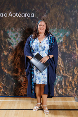 Studio photo from the TWoA Tainui 2023 Graduations (Ceremony 2 - Wednesday Afternoon), held at Hamilton Boys High School, Hamilton, Waikato, New Zealand on Wednesday, 19 April 2023. Photo: Mike Walen / KeyImagery Photography. Copyright: © Te Wananga o Aotearoa.
